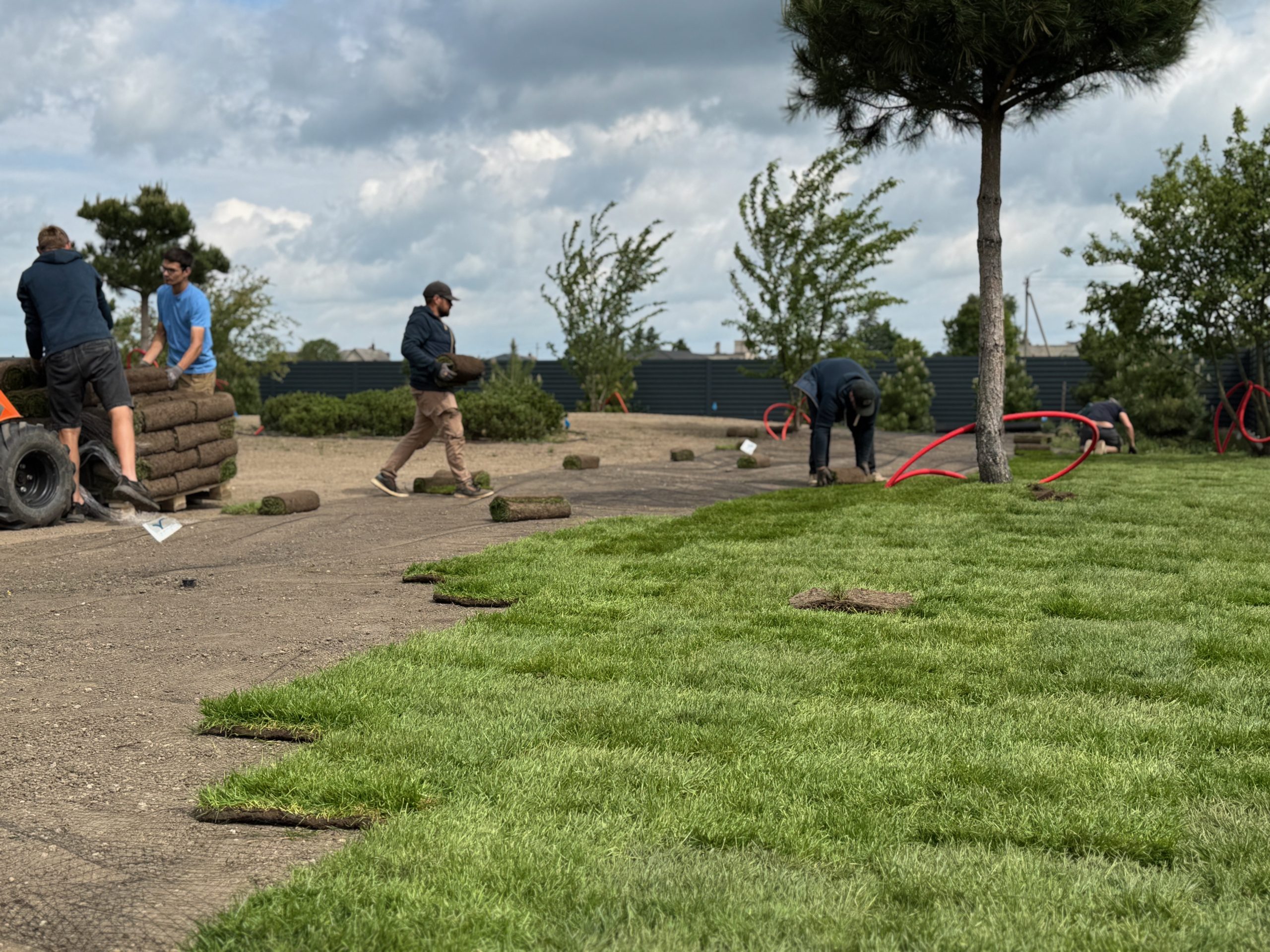 Kraštovaizdžio projektas su natūraliais akmenimis