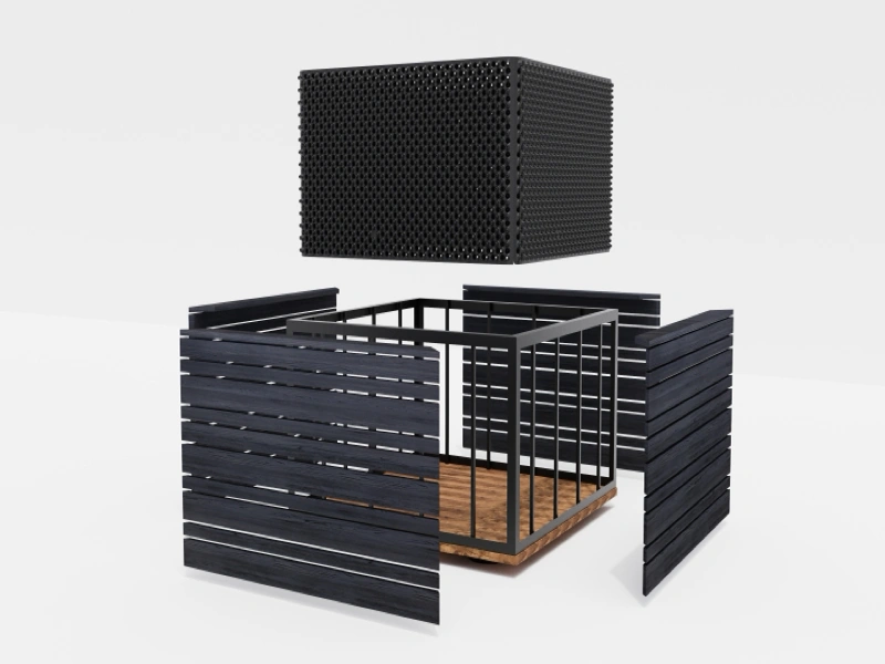 Medinio vazono vizualizacija kraštovaizdžio projekte