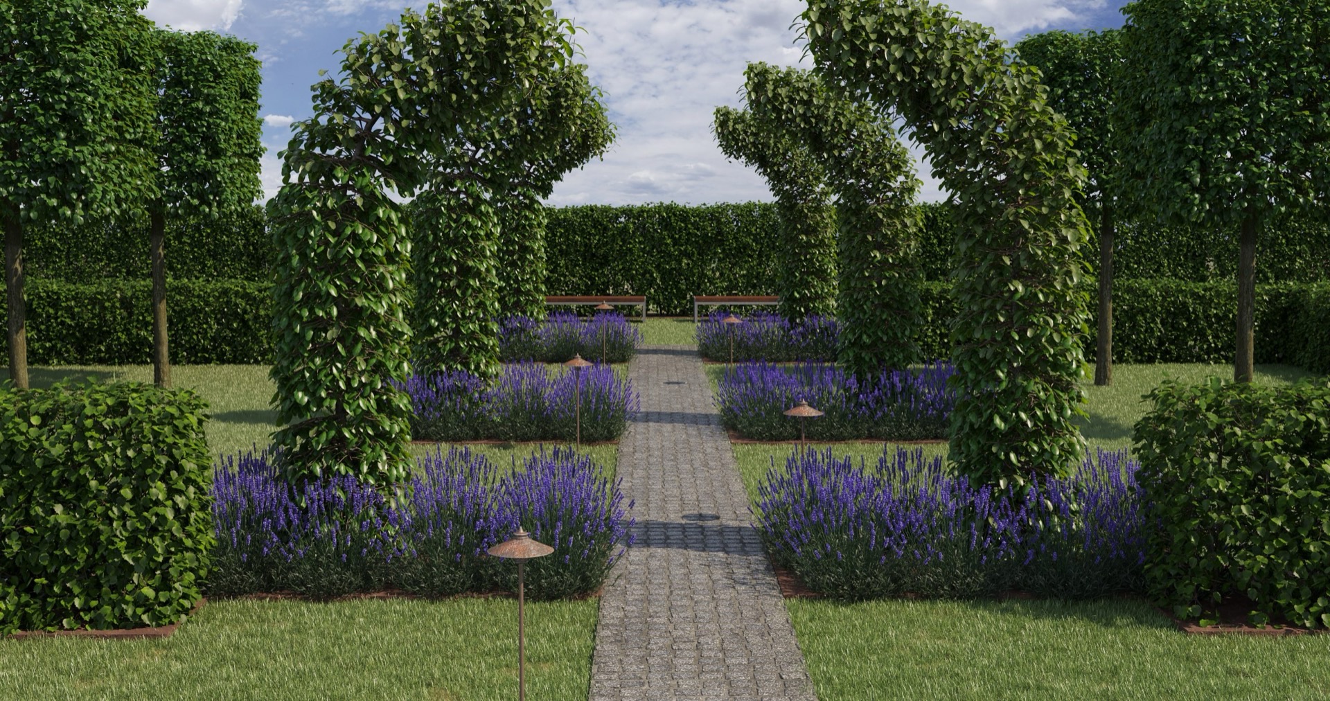 Privačios teritorijos kraštovaizdžio vizualizacija