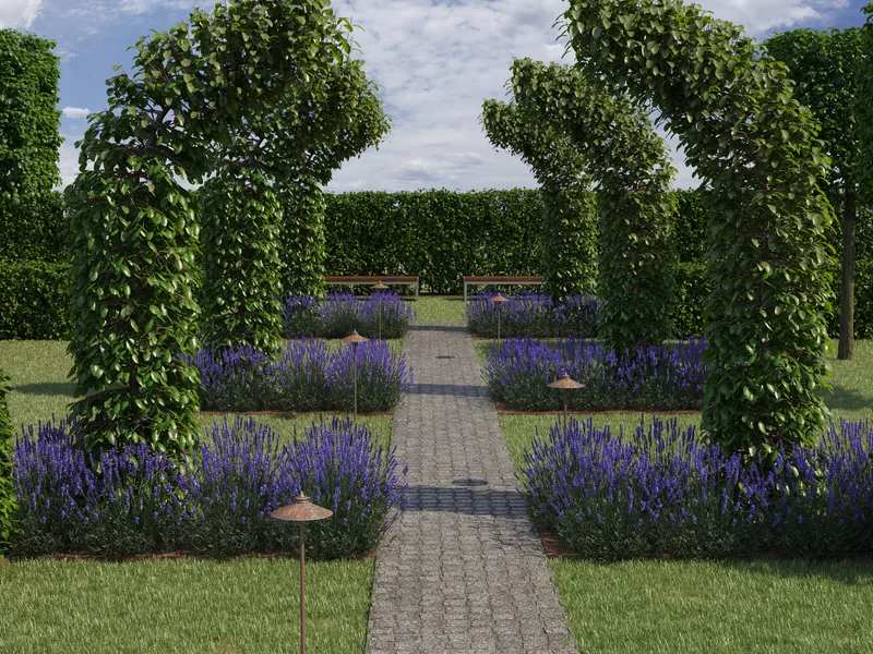 Privačios teritorijos kraštovaizdžio vizualizacija